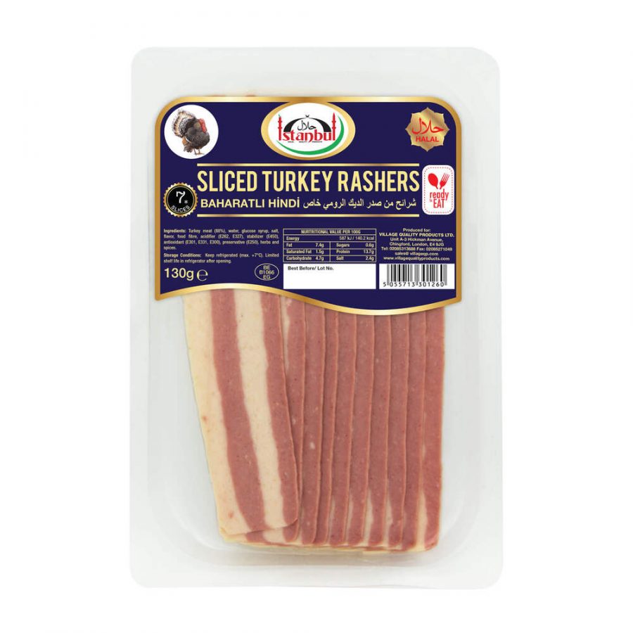 ISTANBUL SLICED SMOKED TURKEY RASHER - Image 1