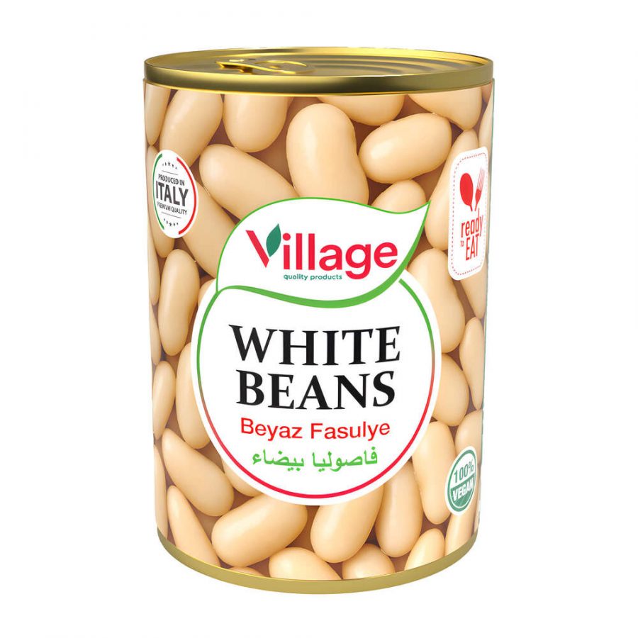 VILLAGE WHITE BEANS EO TIN (NO PM) - Image 1