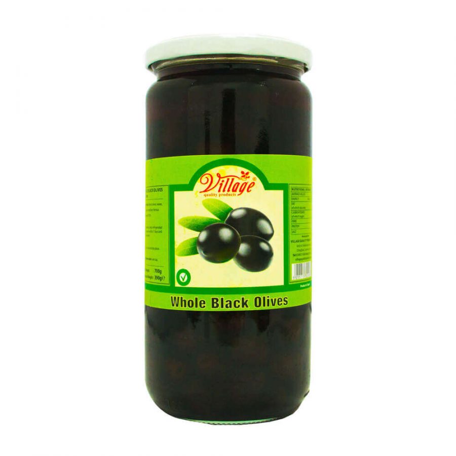 VILLAGE WHOLE BLACK OLIVES - Image 1