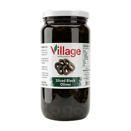 VILLAGE SLICED BLACK OLIVES - Image 1