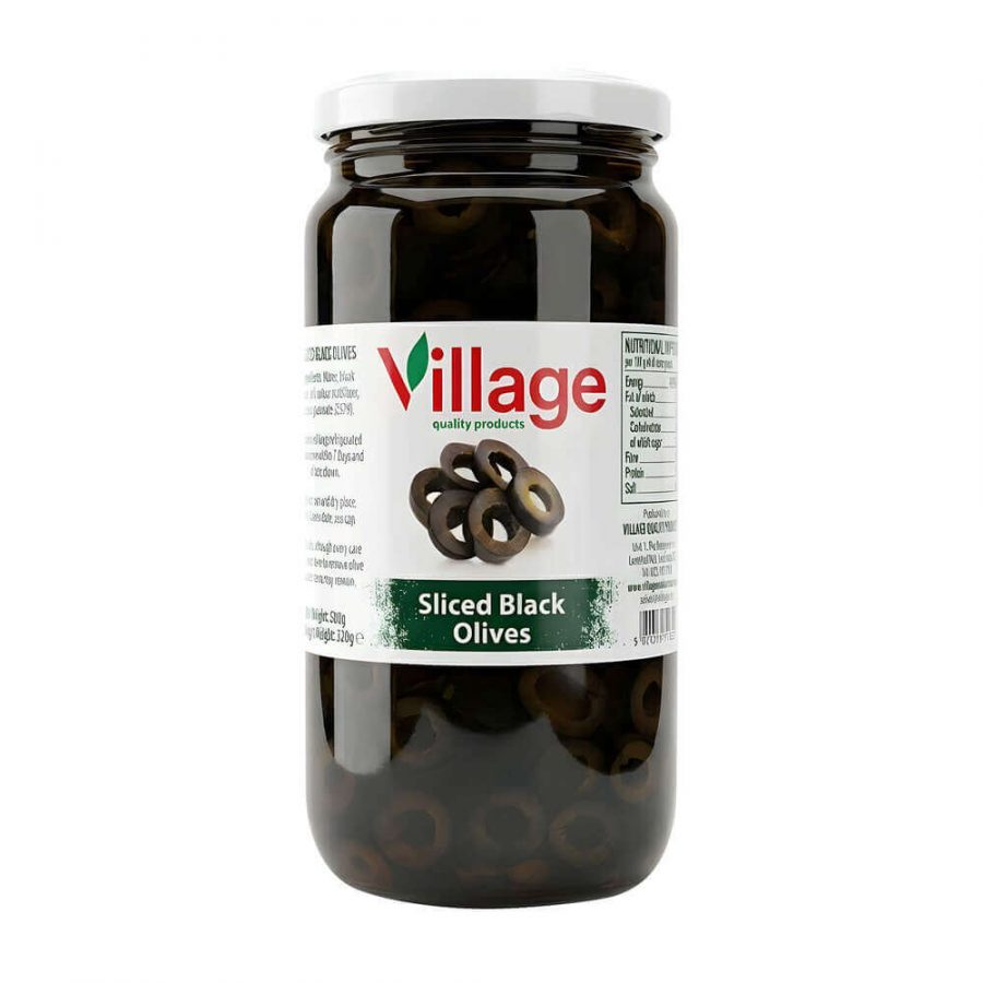 VILLAGE SLICED BLACK OLIVES - Image 1
