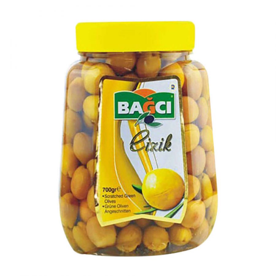 BAGCI GREEN SCRATCHED (CIZIK) OLIVE PET - Image 1