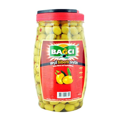 BAGCI GREEN STUFFED (BIBERLI) OLIVES PET - Image 1