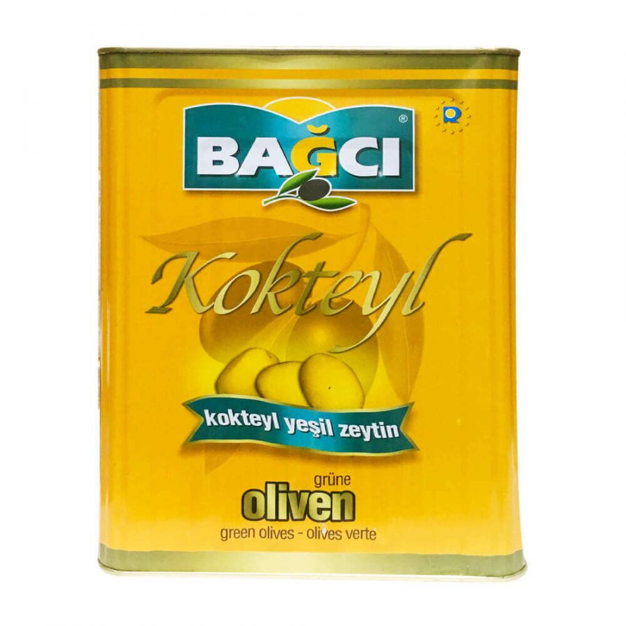 BAGCI COCKTAIL GREEN OLIVES (ORANGE TIN) DISC - Image 1