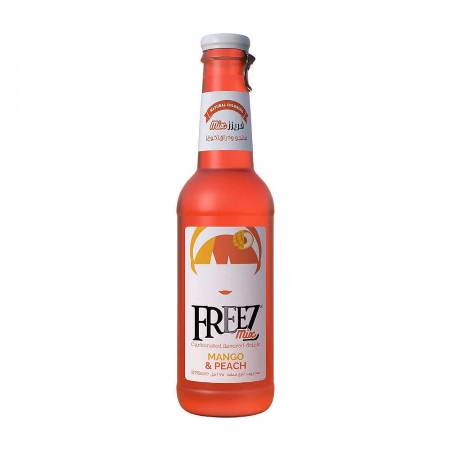 FREEZ MIX SPARKLING MANGO PEACH FLAVOUR DRINK - Image 1