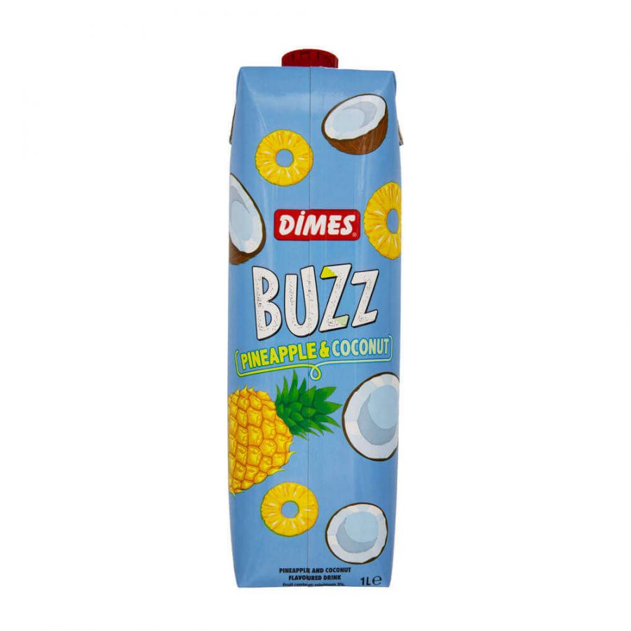 DIMES BUZZ PINEAPPLE&COCONUT JUICE DRINK - Image 1