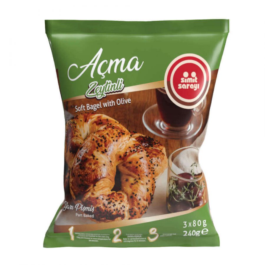 SIMIT SARAYI SOFT BAGEL WITH OLIVE (ZEYTINLI ACMA) - Image 1