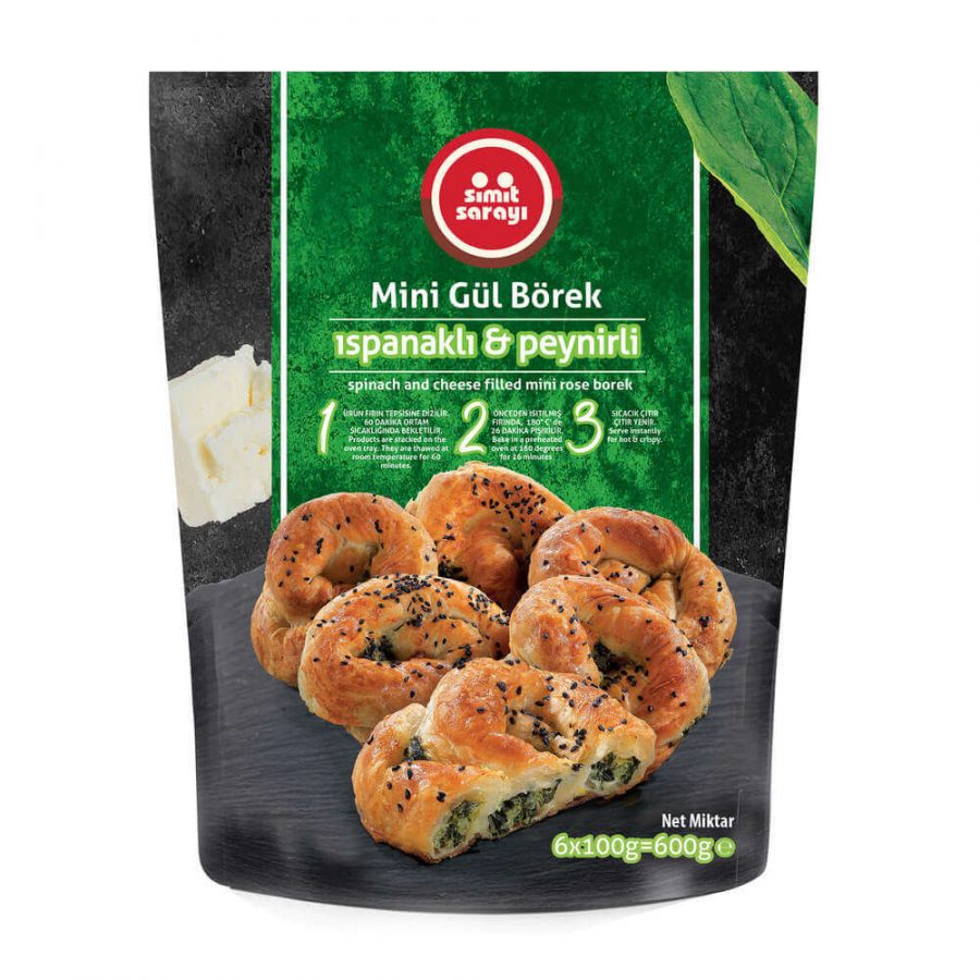 SIMIT SARAYI BOREK WITH SPINACH & CHEESE (ISPANAKLI & PEYNIRLI GUL BOREGI) - Image 1