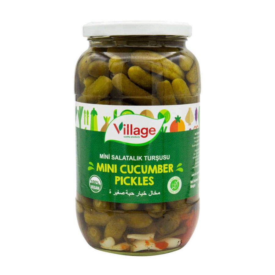 VILLAGE MINI CUCUMBER PICKLES CORNISHON - Image 1