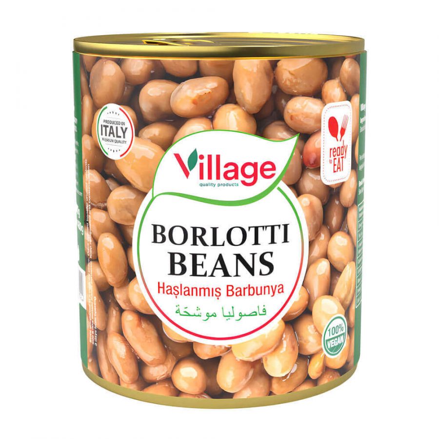 VILLAGE BORLOTTI BEANS EO TIN (NO PM) - Image 1