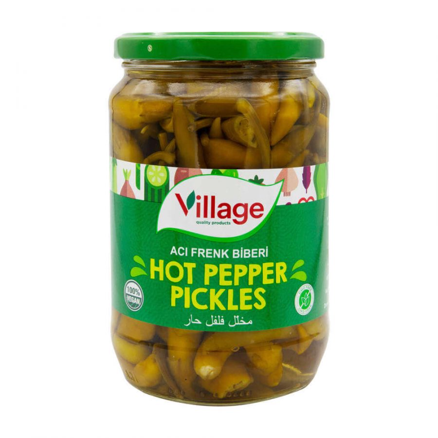 VILLAGE HOT PEPPERS PICKLES (FRENK) 600G - Image 1