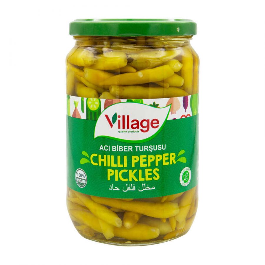 VILLAGE CHILLI PEPPER PICKLES (PIRI PIRI) 640G - Image 1
