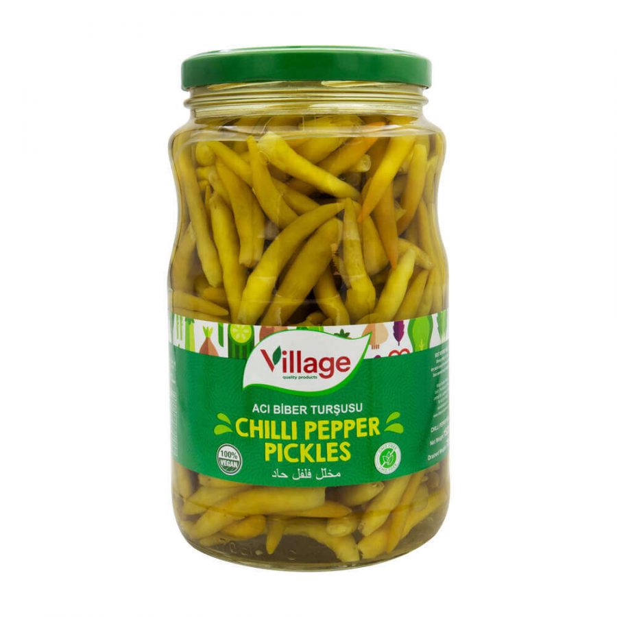 VILLAGE CHILLI PEPPER PICKLES (PIRI PIRI) 1520G - Image 1