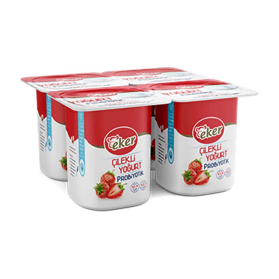 EKER PROBIOTIC YOGURT STRAWBERRY (4'S MP) TR - Image 1