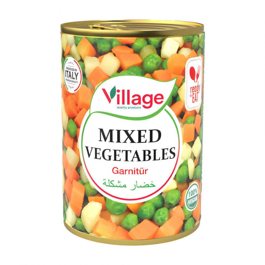 VILLAGE MIXED VEGETABLES EO TIN (NO PM) - Image 1