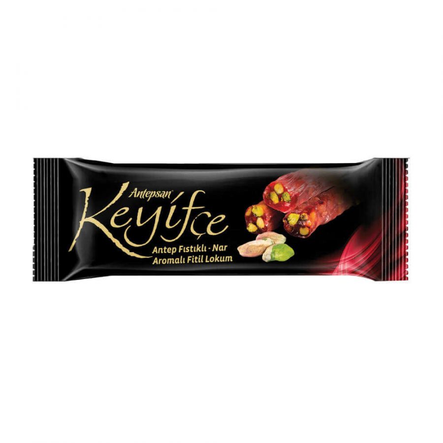 KEYIFCE FITIL LOKUM NAR AROMALI (TURKISH DELIGHT WITH PISTACHIO AND POMEGRANATE) - Image 1
