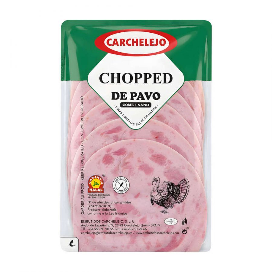 CARCHELEJO SLICED HALAL TURKEY CHOPPED - Image 1