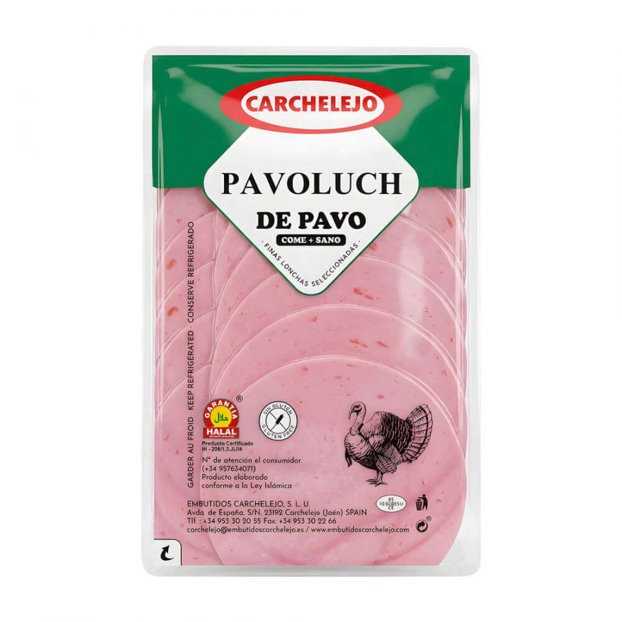 CARCHELEJO SLICED HALAL TURKEY PLAIN - Image 1