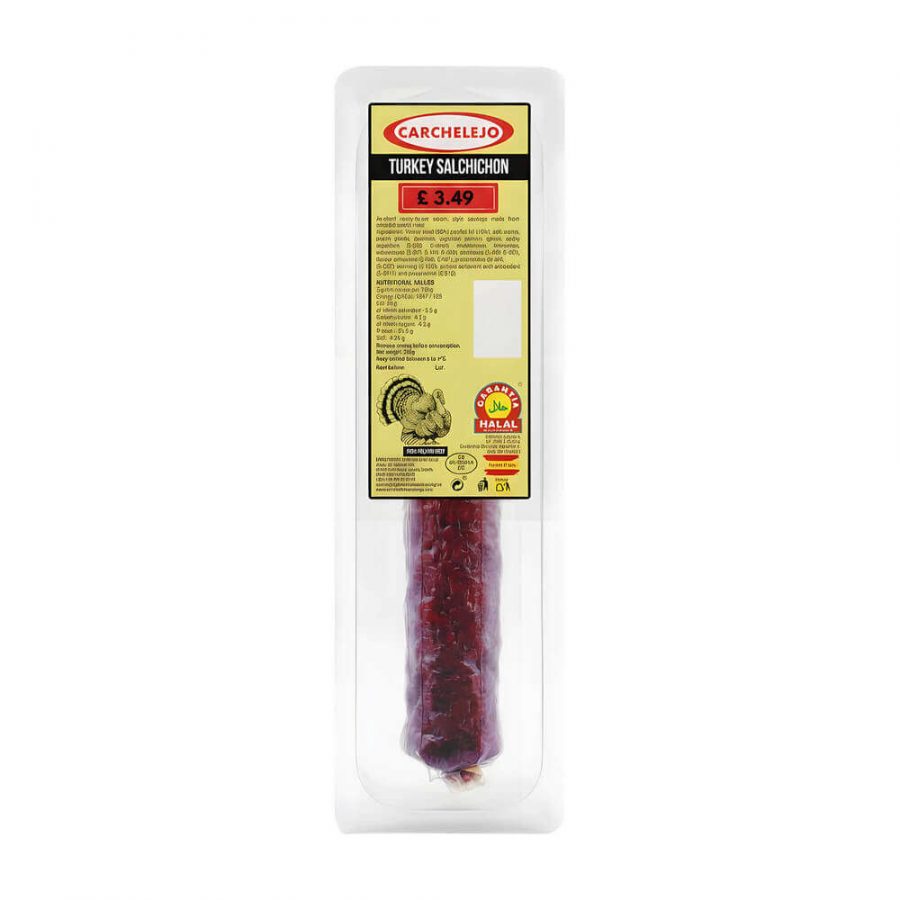 CARCHELEJO HALAL TURKEY SALCHICHON - Image 1