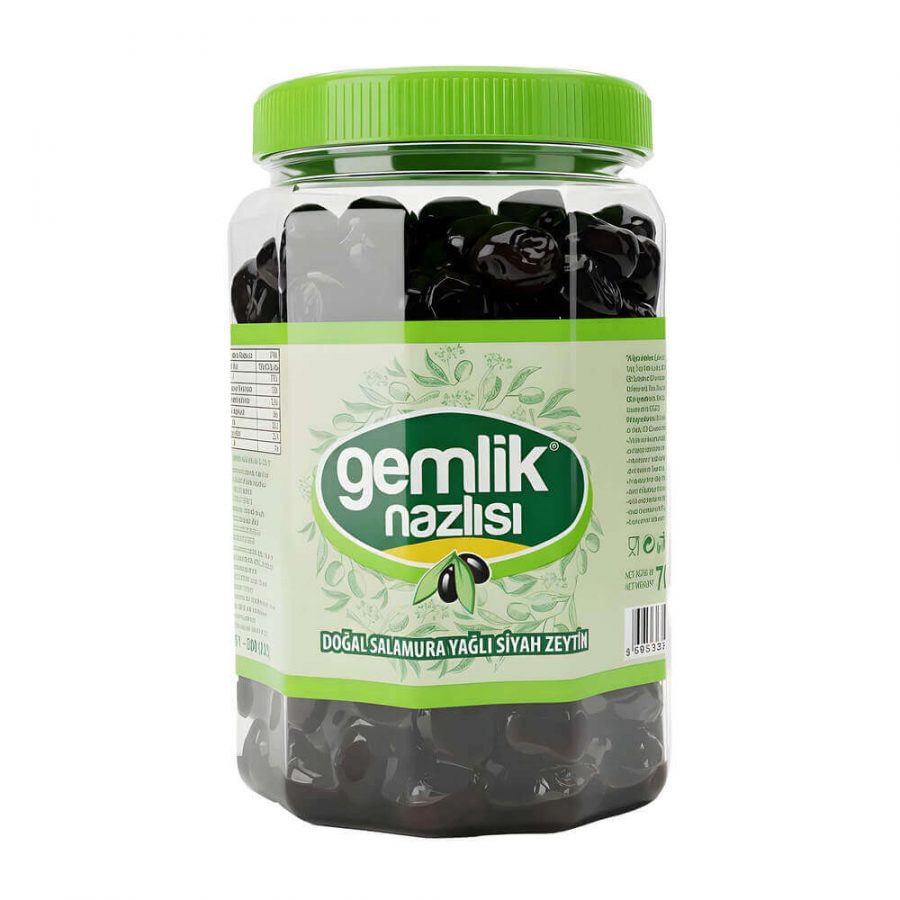BAGCI GEMLIK NAZLISI YAGLI BLACK OLIVES PET - Image 1