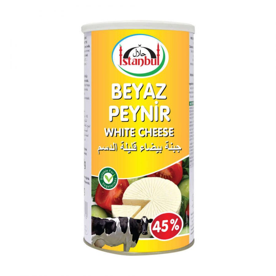 ISTANBUL WHITE CHEESE 45% (ORANGE TIN) - Image 1