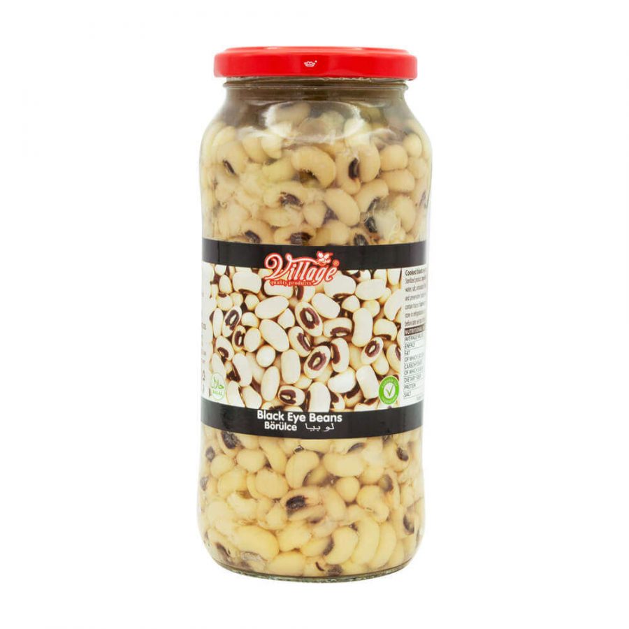 VILLAGE BLACK EYE BEANS JAR - Image 1