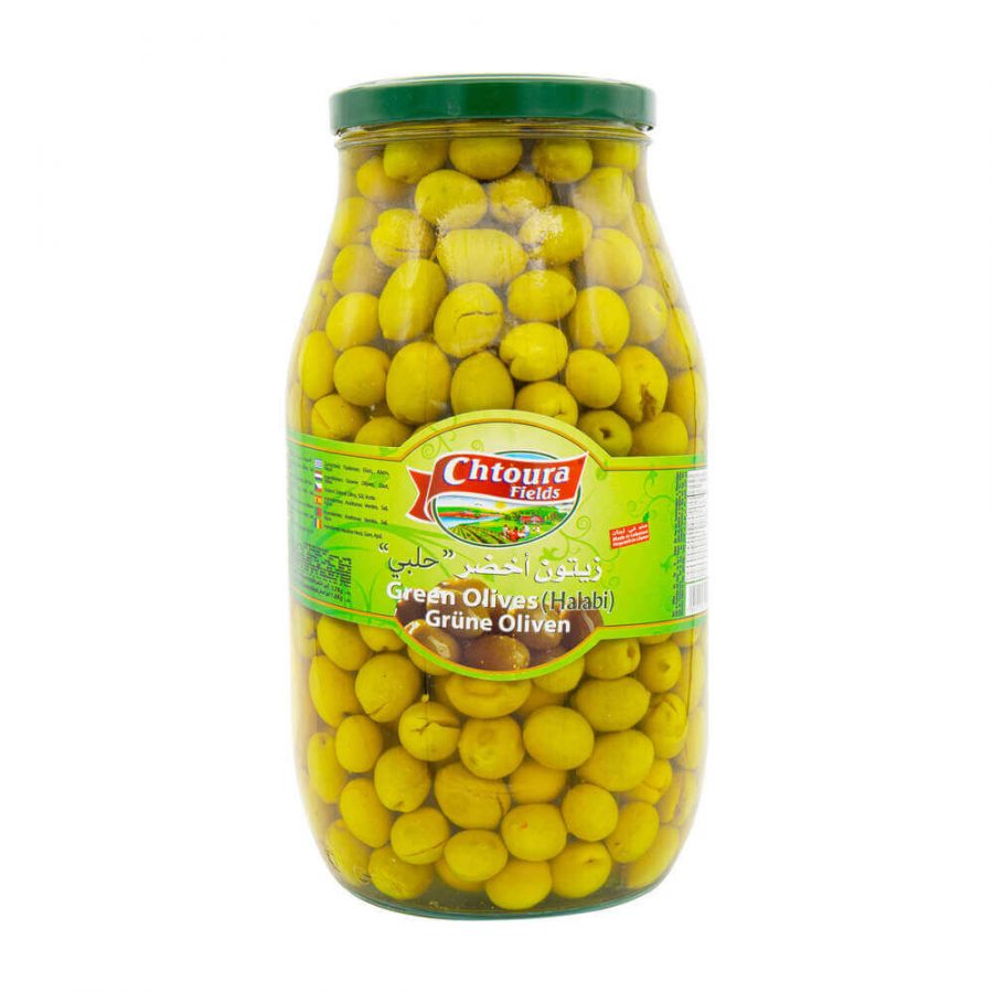 CHTOURA GREEN OLIVES (HALABI) - Image 1