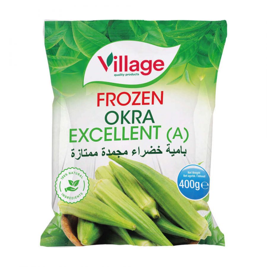 VILLAGE FROZEN GREEN OKRA EXCELLENT (A) VEG - Image 1