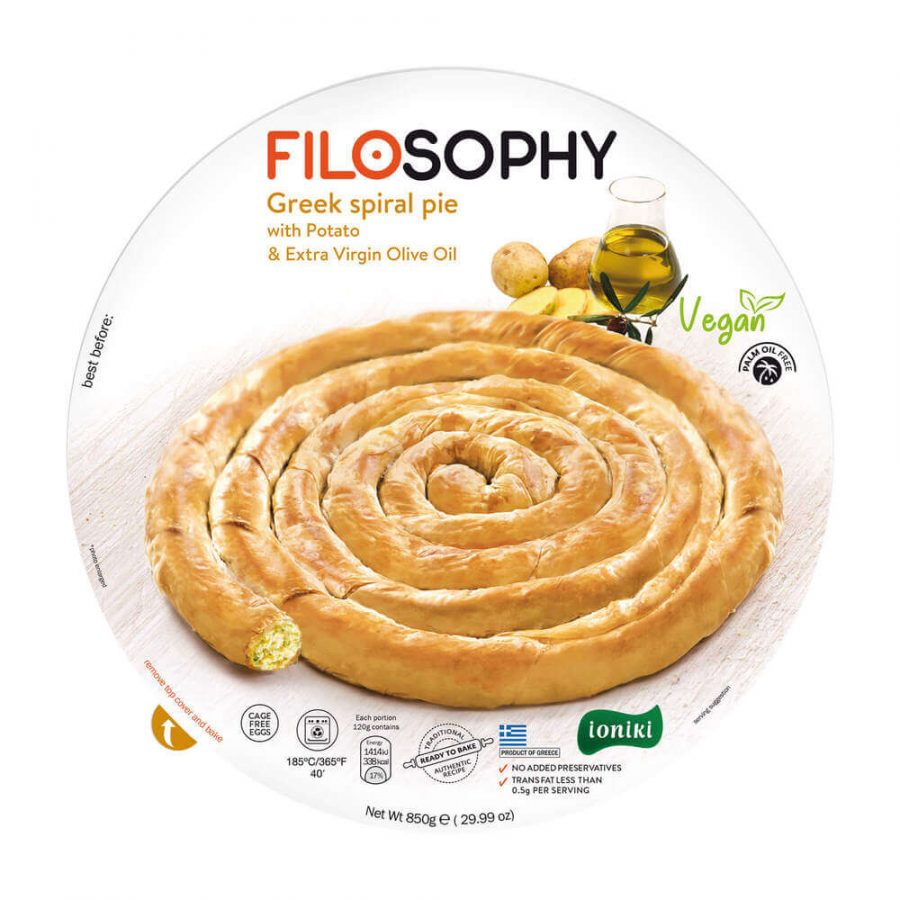 IONIKI FILO SPIRAL PIE WITH POTATO (TEPSI) - Image 1