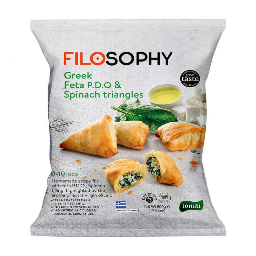 IONIKI FILO MINI TRIANGLES FETA & SPINACH - Image 1