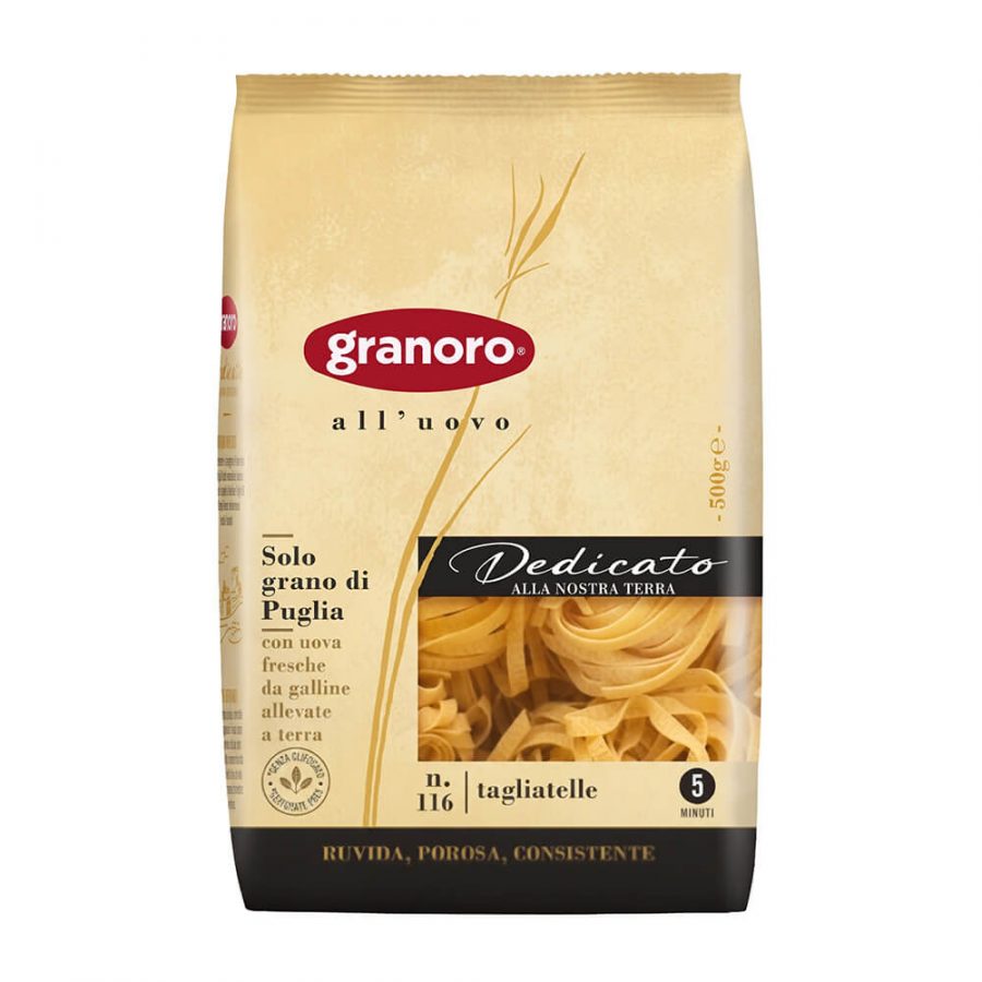 GRANORO PASTA TAGLIATELLE ALL UOVO DEDICATO NO:116 - Image 1