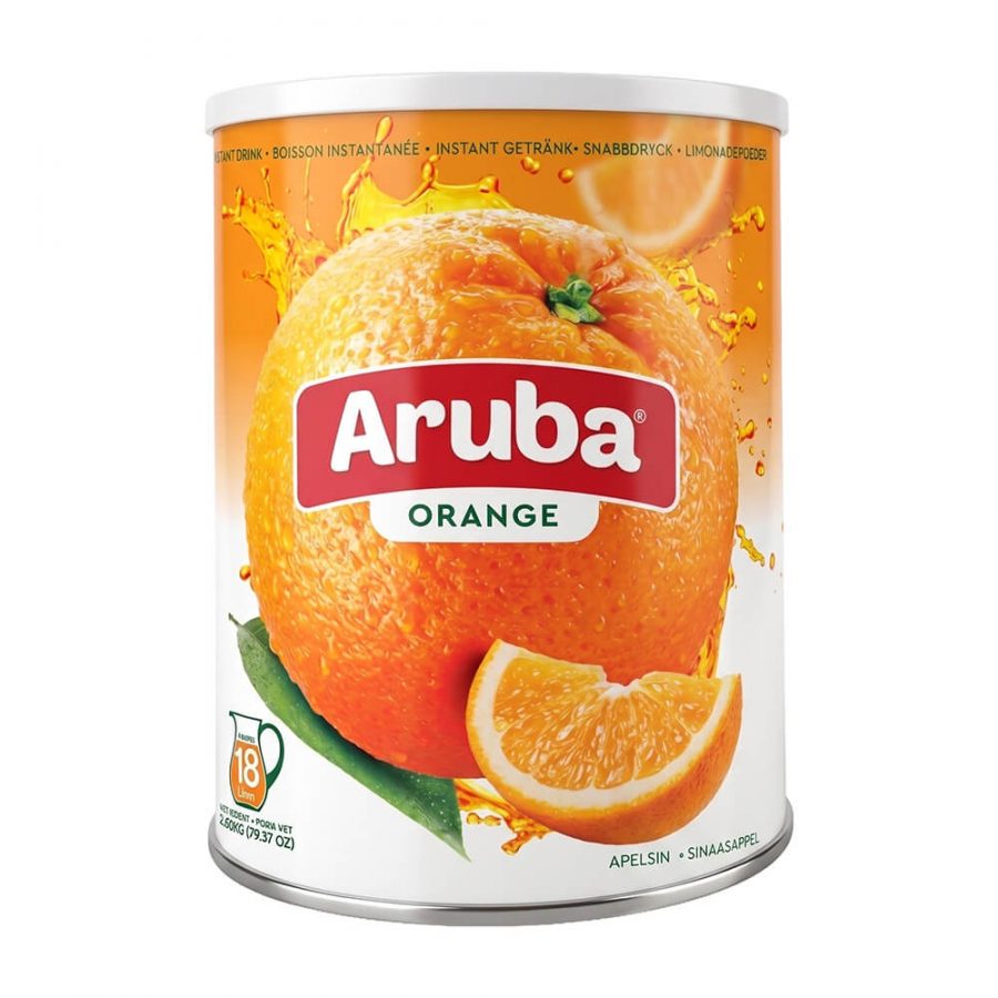 ARUBA INSTANT DRINK ORANGE TIN - Image 1