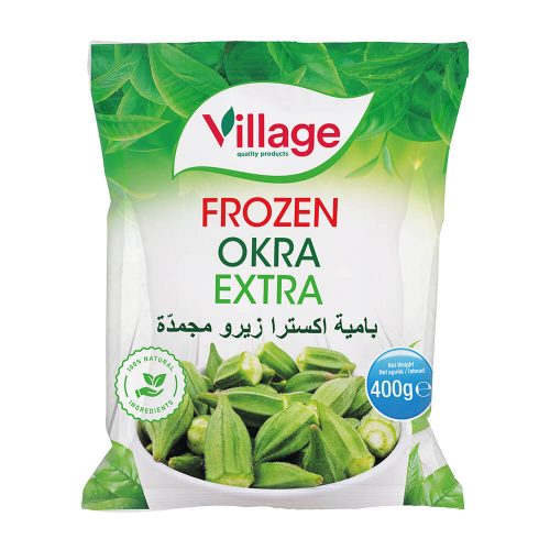 VILLAGE FROZEN GREEN OKRA EXTRA VEG - Image 1