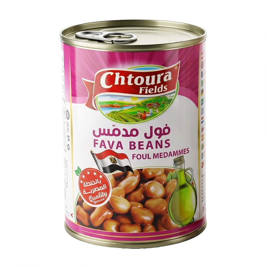CHTOURA COOKED FAVA BEANS EGYPTIAN RECIPE TIN - Image 1