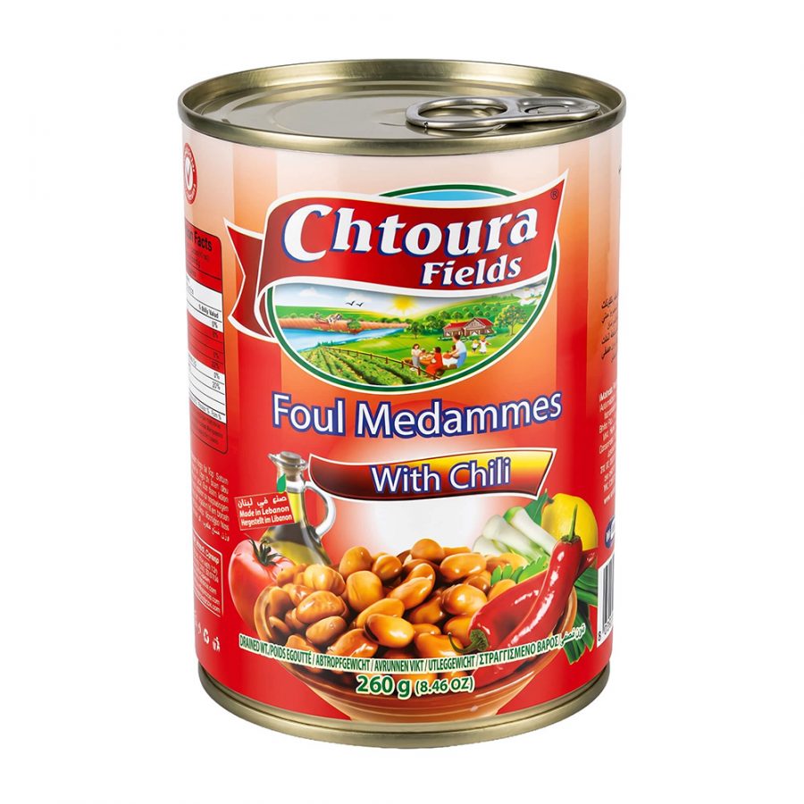 CHTOURA COOKED FAVA BEANS (FOUL MEDAMMES) WITH CHILI TIN - Image 1