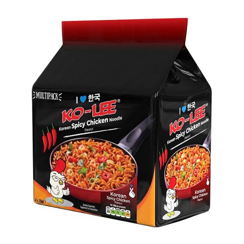 KO-LEE KOREAN NOODLES 4 PACK SPICY CHICKEN - Image 1