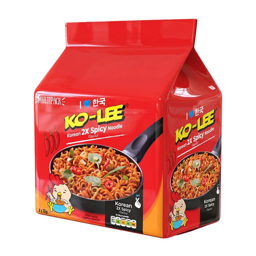 KO-LEE KOREAN NOODLES 4 PACK 2X SPICY - Image 1